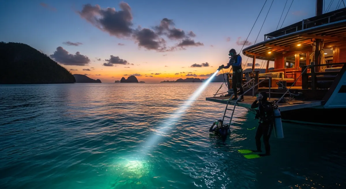 Night Diving in Raja Ampat: Fluoro & Blackwater on a Private Charter